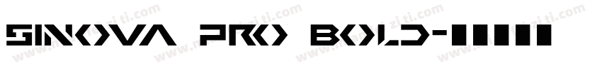 sinova pro bold字体转换